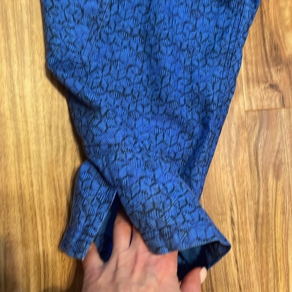 Patagonia women’s 6 pants cropped capri utility worn wear blue pattern stretch - Picture 5 of 11